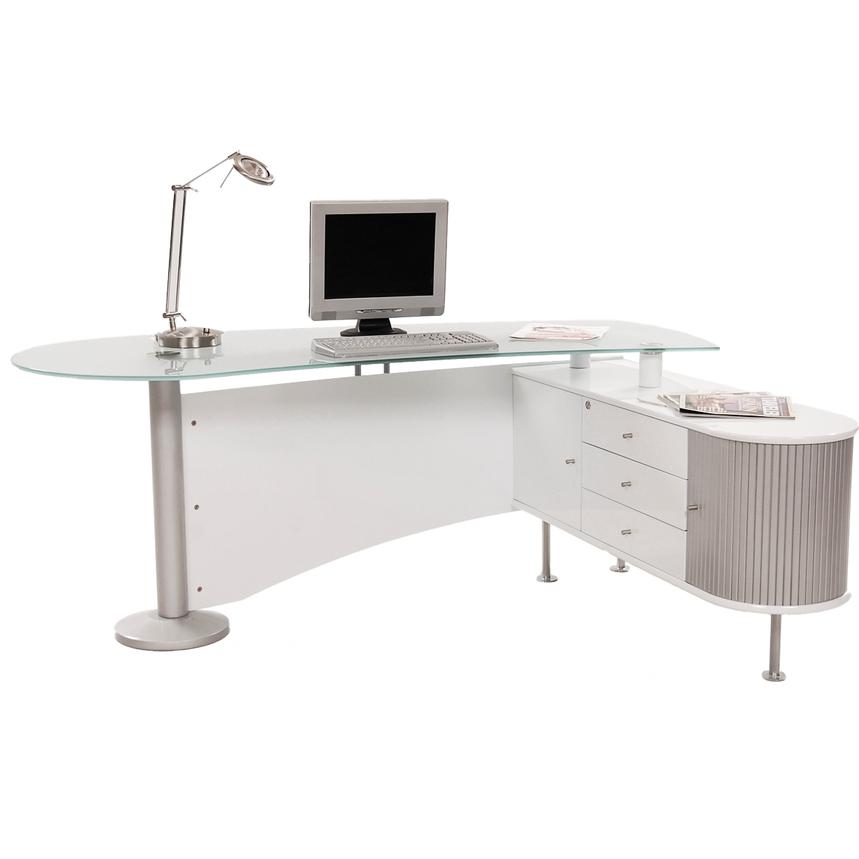 Simon White Desk El Dorado Furniture Simon White Desk Alternate Image 2 Of 12 Images