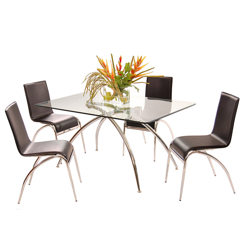 Elaine Black 5Piece Casual Dining Set El Dorado Furniture