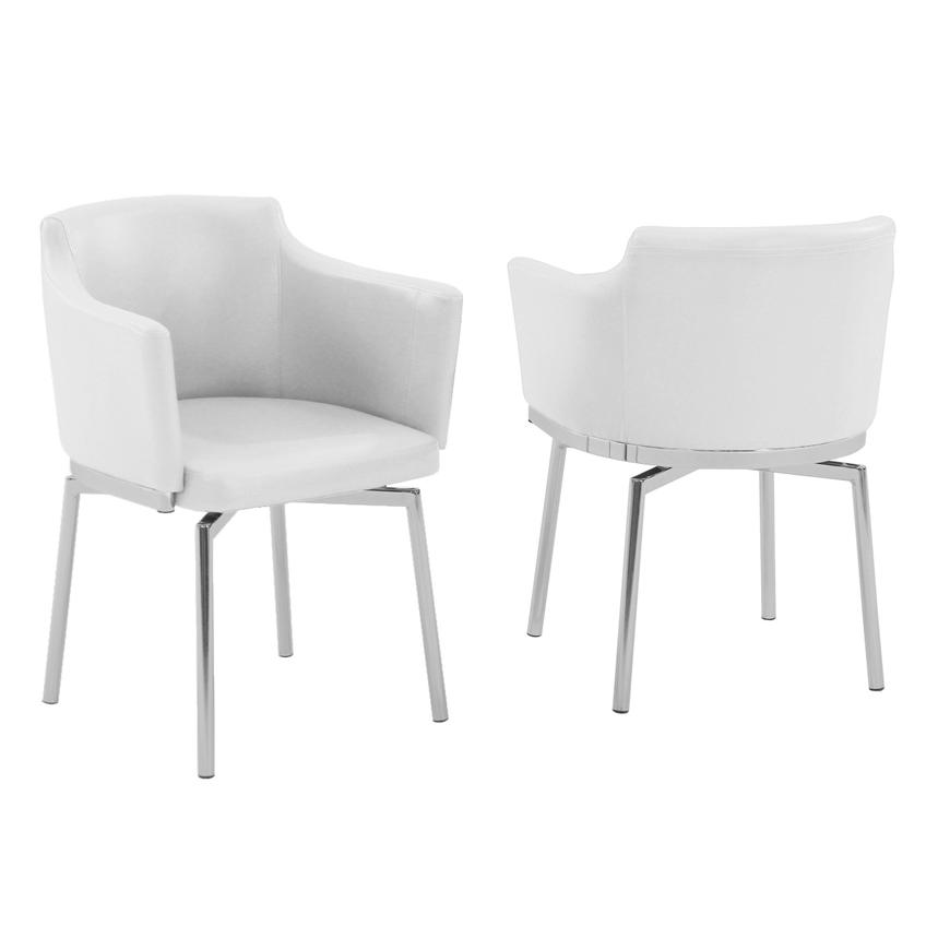 Dusty White Arm Chair El Dorado Furniture