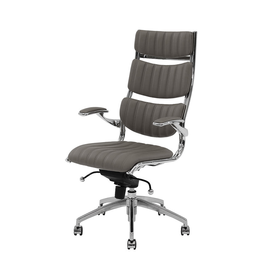 Bell Gray High Back Desk Chair El Dorado Furniture Bell Gray High Back Desk Chair Alternate Image 2 Of 7 Images