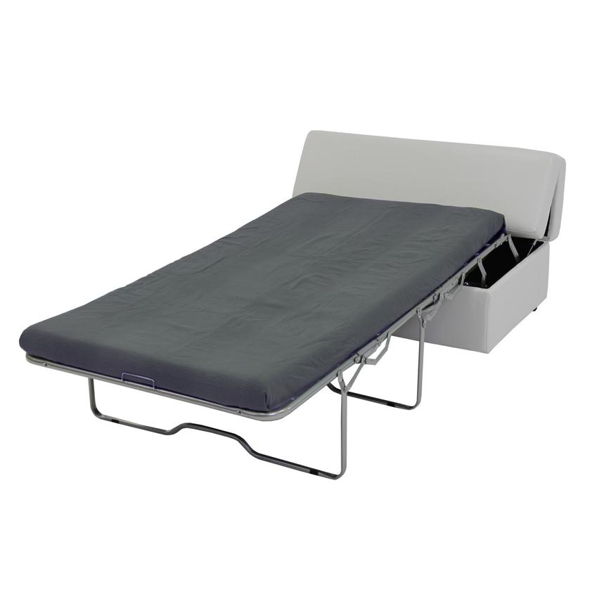 Pressley White Twin Ottoman Bed w/Casters El Dorado Furniture