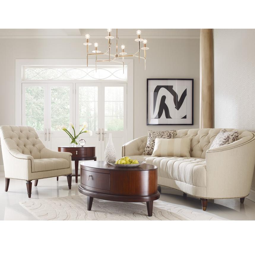 Kimberly Cream Accent Chair El Dorado Furniture Kimberly Cream Accent Chair Alternate Image 2 Of 9 Images