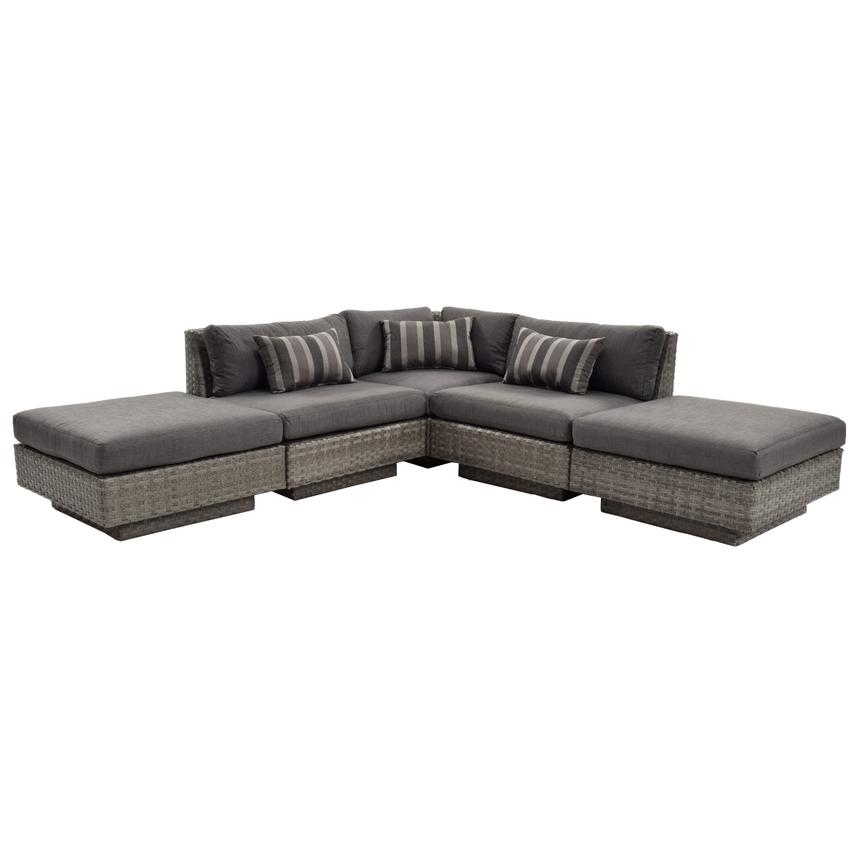 Key Largo Sofa W Ottomans El Dorado Furniture Key Largo Sofa W Ottomans Main Image 1 Of 6 Images