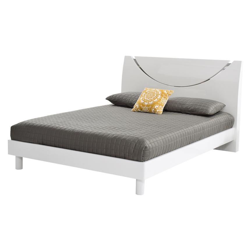 Jolie White Queen Platform Bed El Dorado Furniture