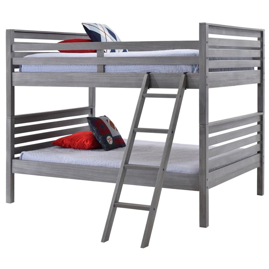 Montauk Gray Full Over Full Bunk Bed Made in Brazil El Dorado Furniture
