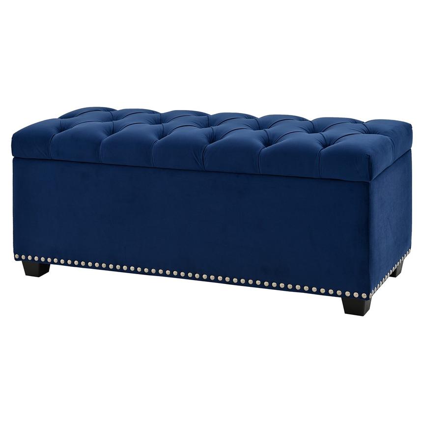 Majestic Blue Storage Bench El Dorado Furniture