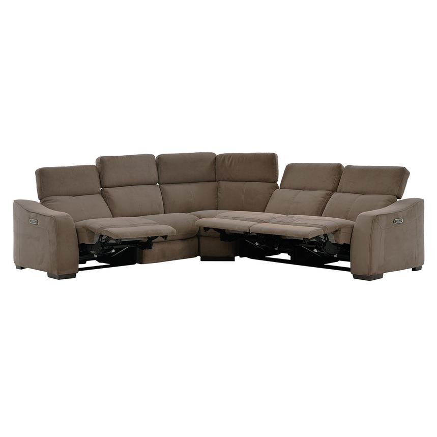 Jameson Brown Motion Sofa W Right Left Recliners El Dorado Jameson Brown Motion Sofa W Right Left Recliners Alternate Image 2 Of