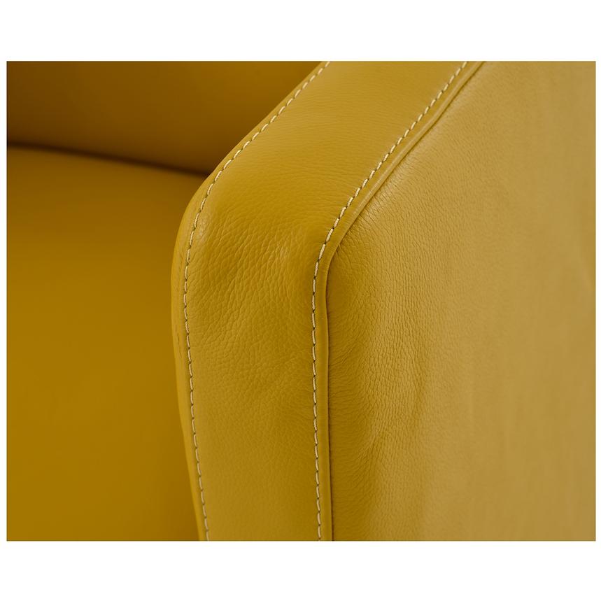Cute Yellow Leather Swivel Chair El Dorado Furniture
