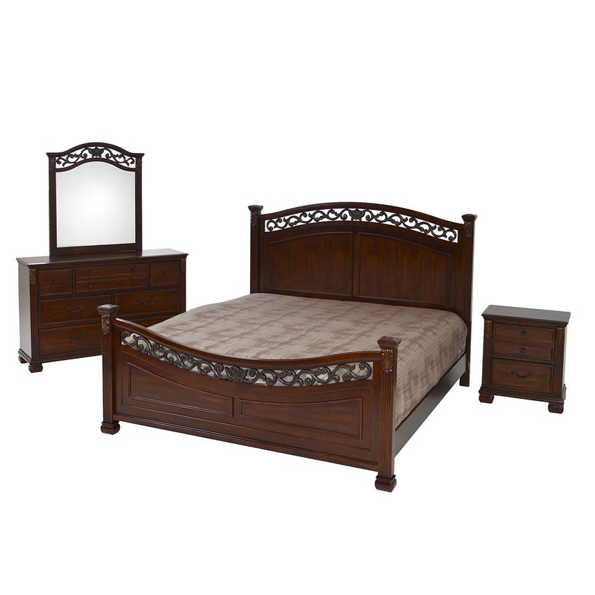 Leahlyn 4 Piece King Bedroom Set El Dorado Furniture Leahlyn 4 Piece King Bedroom Set Main Image 1 Of 6 Images