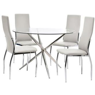 Patricia Luna White 5 Piece Casual Dining Set Patricia Luna White 5 Piece Casual Dining Set