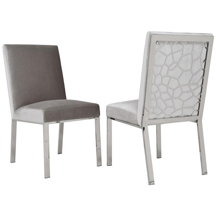 Wellington Light Gray Side Chair El Dorado Furniture