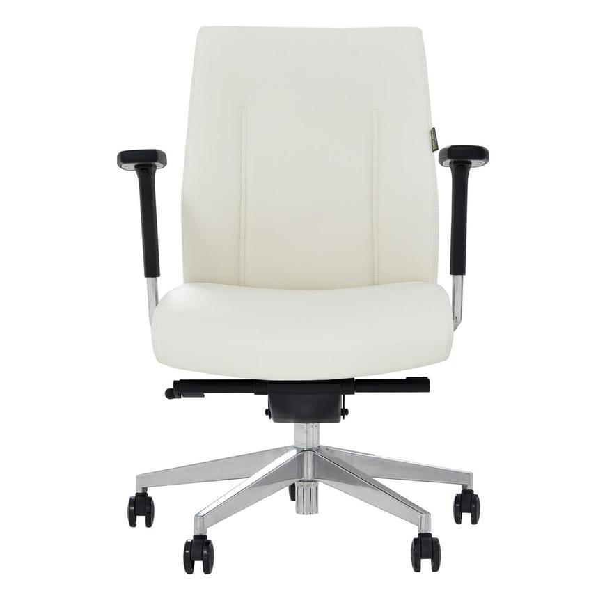 Regulo White Low Back Desk Chair El Dorado Furniture Regulo White Low Back Desk Chair Main Image 1 Of 8 Images
