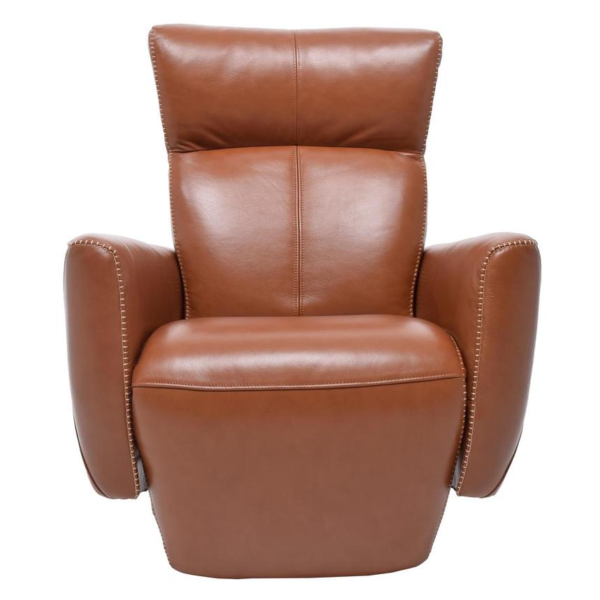 Jon Cognac Power Motion Leather Recliner El Dorado Furniture