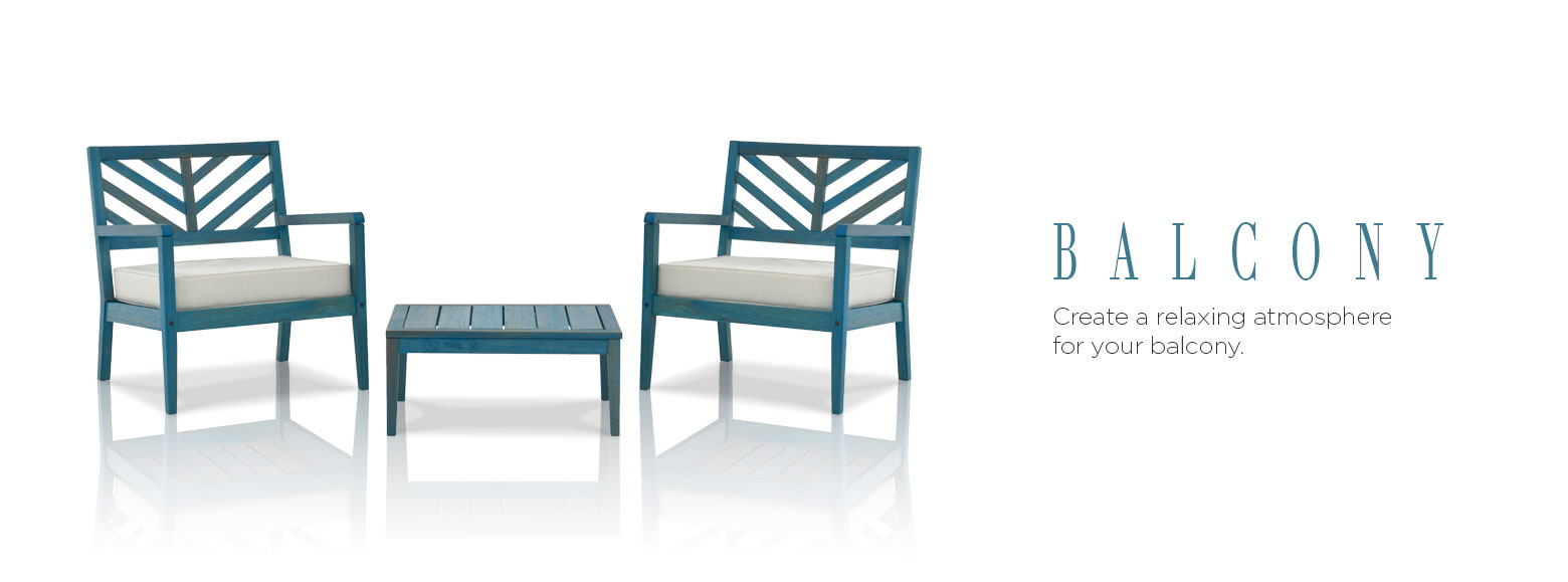 Balcony. create a relaxing atmosphere for your balcony.