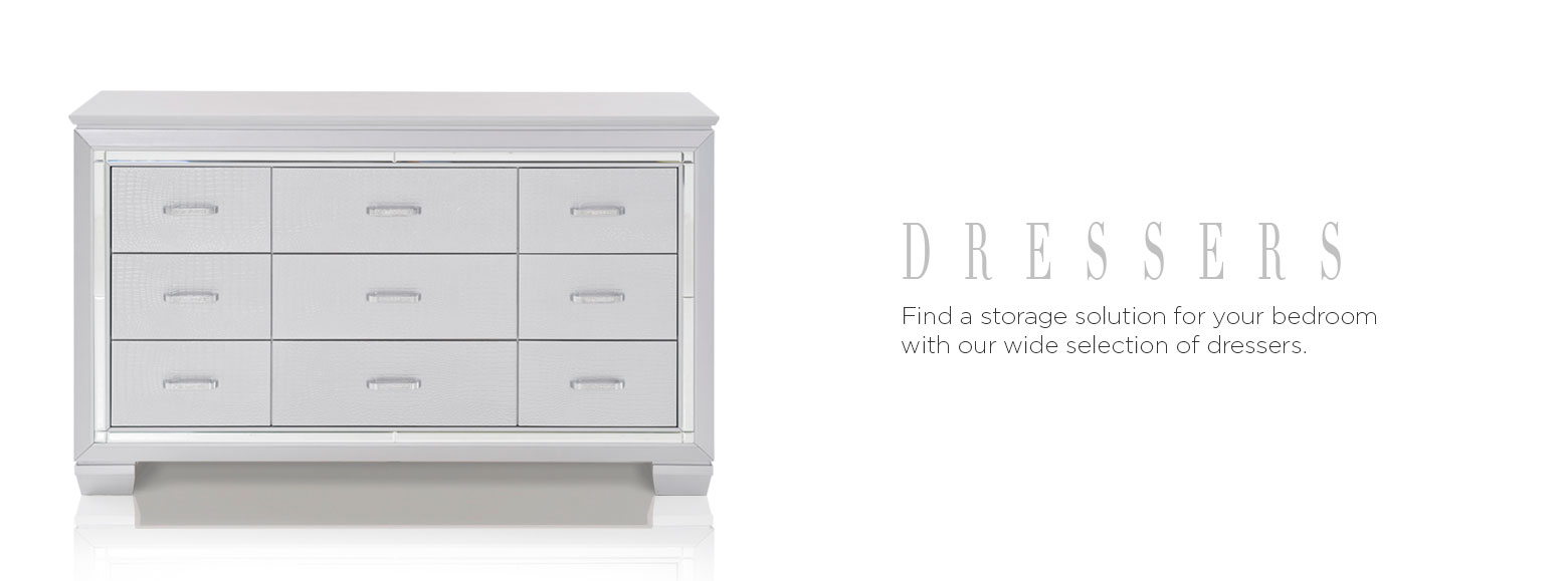 Dressers. Find a storage solution for your bedroom with our wide selection of dressers.