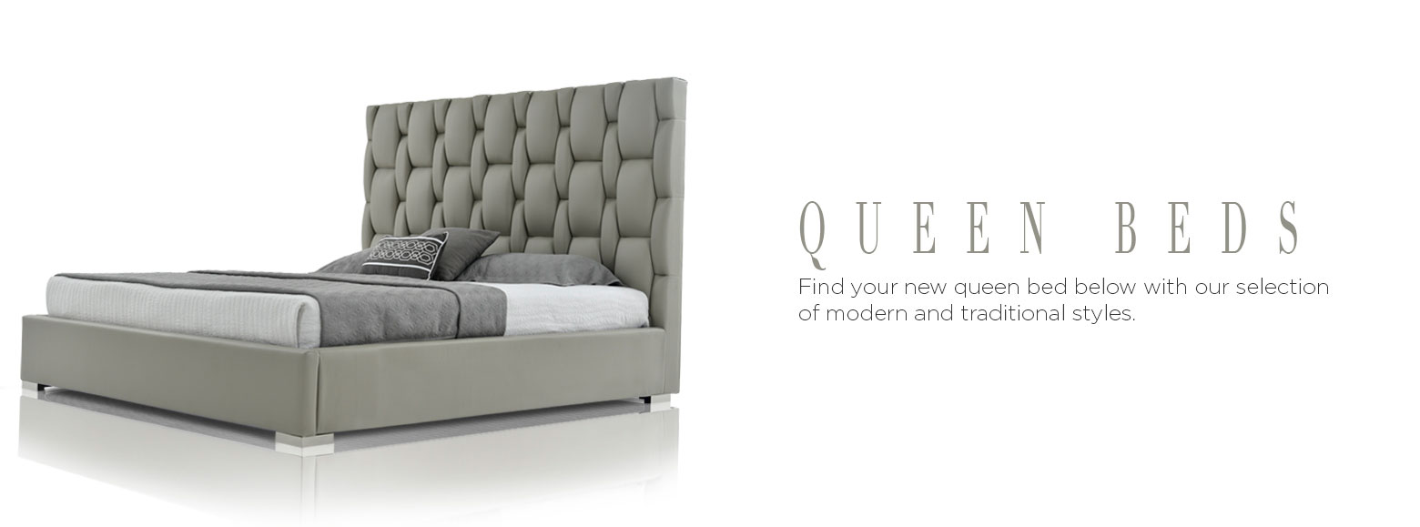 Queen beds. Style your bedroom with our selection of beautiful queen beds starting at 299.