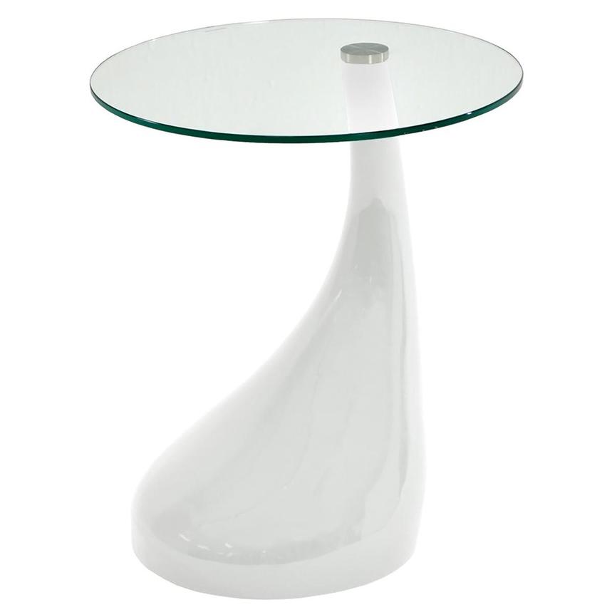 Zoey White Side Table main image, 1 of 3 images.