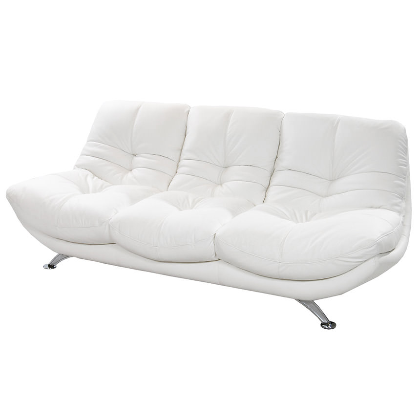 Nevada Leather Sofa Home And Textiles Nevada White Leather Sofa El Dorado Furniture Proavvim