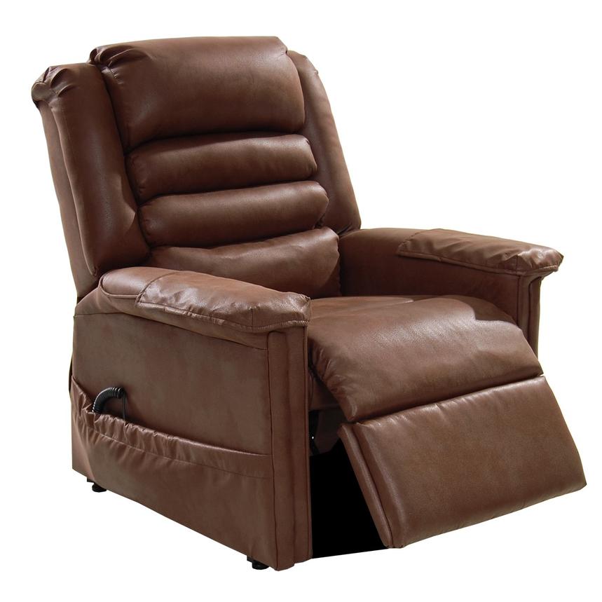 Soother Brown Power-Lift Recliner by Catnapper | El Dorado Furniture