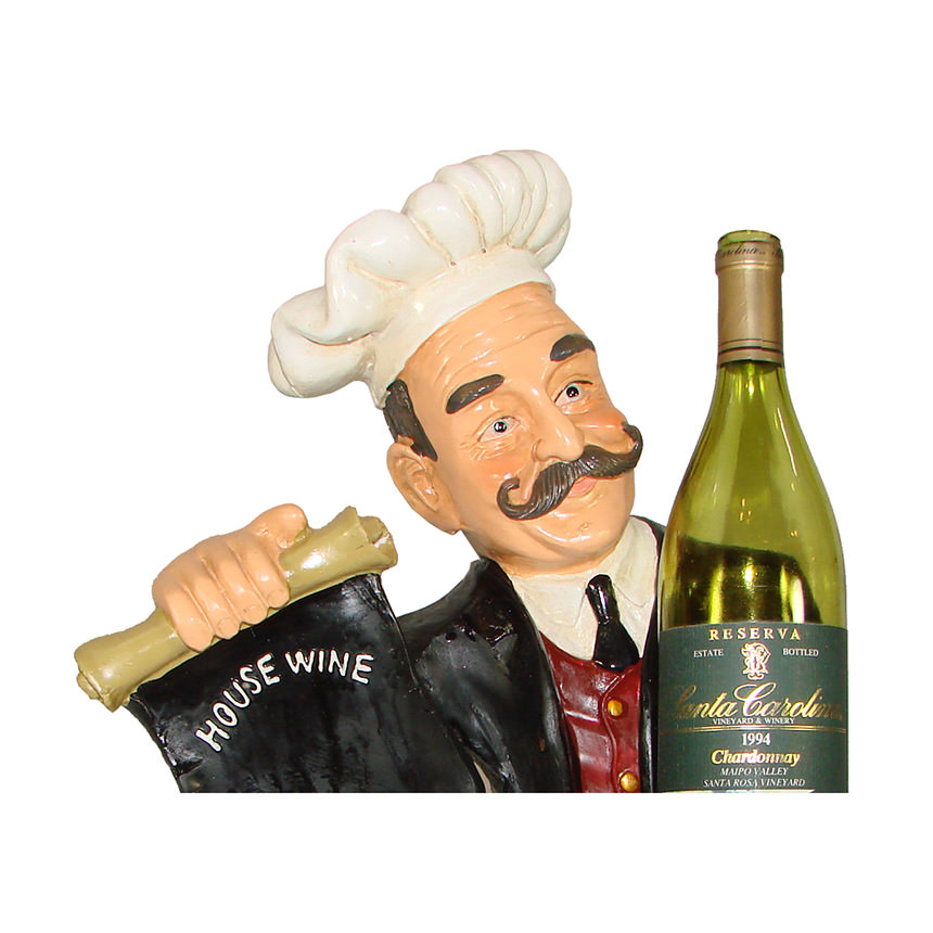 Chef Wineholder Figure  alternate image, 2 of 3 images.