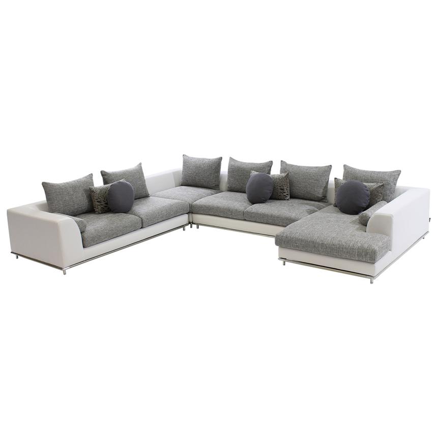 Hanna Sectional Sofa w/Right Chaise  main image, 1 of 9 images.