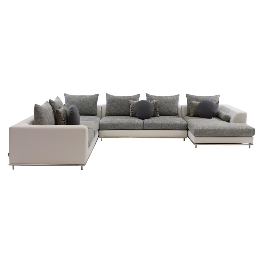 Hanna Sectional Sofa w/Right Chaise  alternate image, 3 of 7 images.