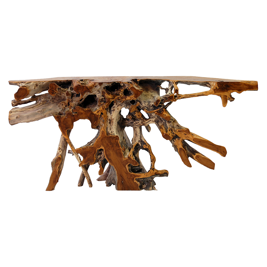 Montana Natural Console Table alternate image, 3 of 5 images.