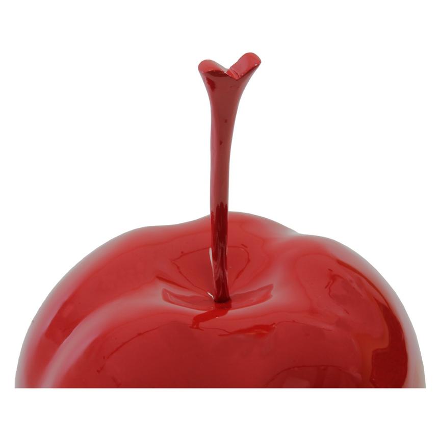Small Glossy Red Apple Table Decor  alternate image, 3 of 3 images.