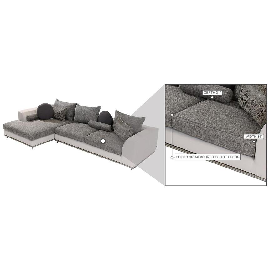 Hanna 2-Piece Sectional Sofa w/Left Chaise  alternate image, 8 of 8 images.
