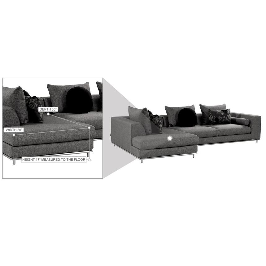 Henna 2-Piece Sectional Sofa w/Left Chaise  alternate image, 8 of 9 images.