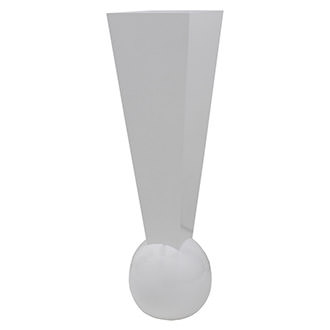 Exclamation White Vase