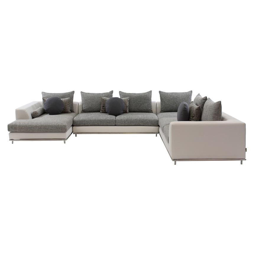 Hanna Sectional Sofa w/Left Chaise  alternate image, 3 of 7 images.