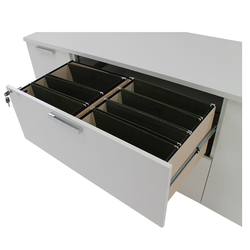 Sedona White Credenza alternate image, 7 of 8 images.