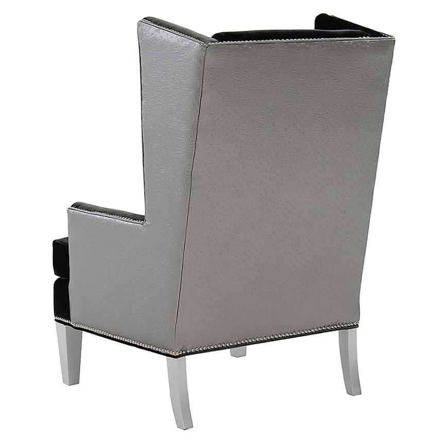 Laura Dark Gray Accent Chair  alternate image, 3 of 7 images.
