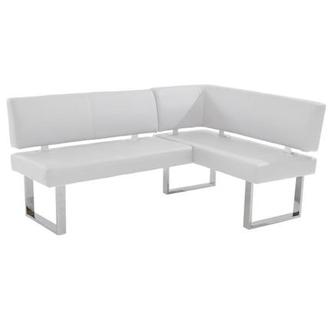 Linden White Right Corner Nook Bench