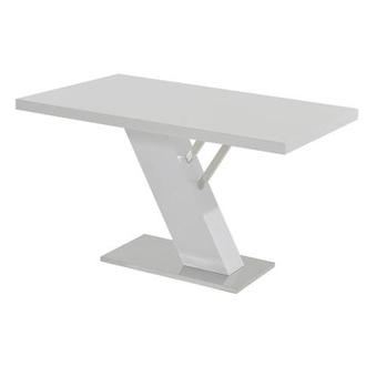 Linden White Rectangular Dining Table