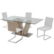 Solimar White 5-Piece Dining Set  main image, 1 of 11 images.