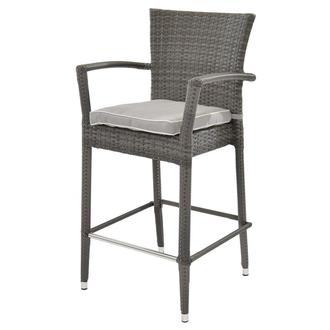 Neilina Gray Arm Bar Stool