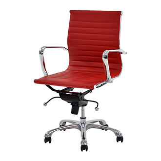Watson Red Low Back Desk Chair