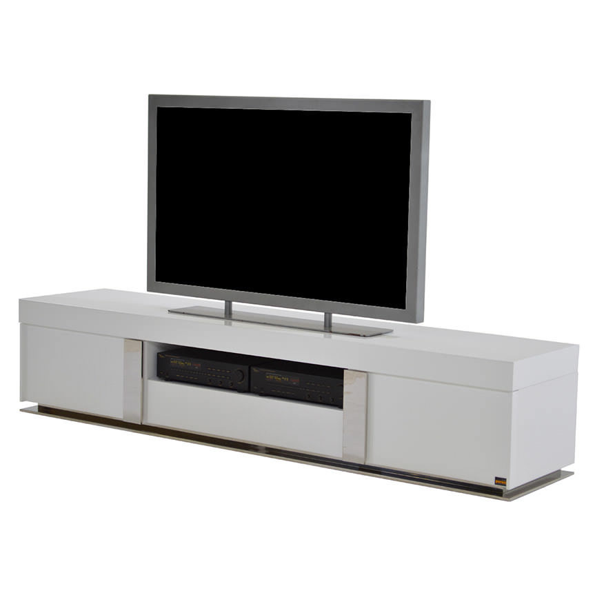 Grand Night White Gloss Tv Stand El Dorado Furniture