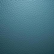 Enzo Blue Leather Ottoman  alternate image, 7 of 7 images.