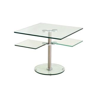 Square Clear Side Table