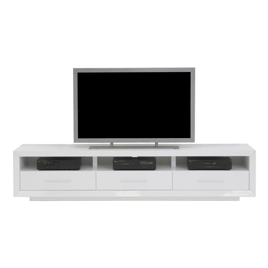 Contour I White TV Stand  alternate image, 4 of 7 images.
