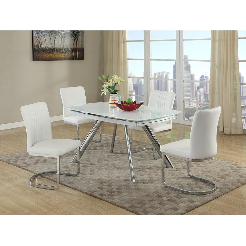 Alina White 5-Piece Dining Set  alternate image, 2 of 13 images.