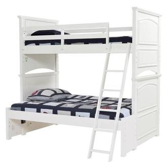 Kailee White Twin Over Full Bunk Bed