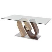 Serpentine Rectangular Dining Table  main image, 1 of 6 images.