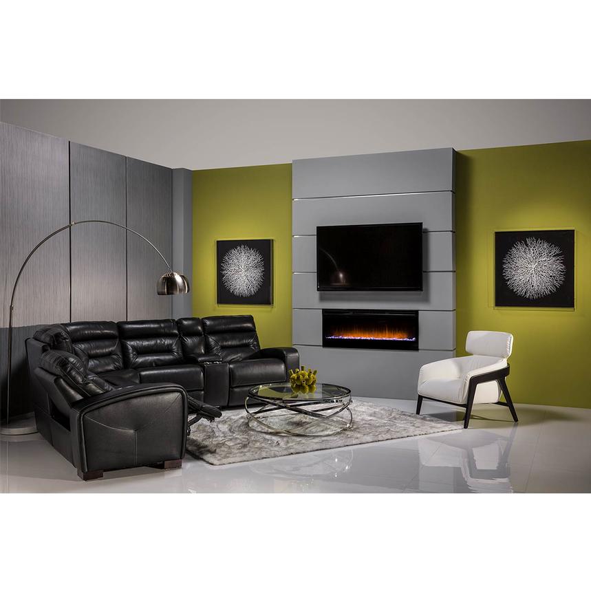 Concord Wall-Hanging Electric Fireplace w/Remote Control  alternate image, 2 of 10 images.