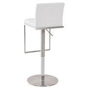 Brisa White Adjustable Stool  alternate image, 3 of 7 images.