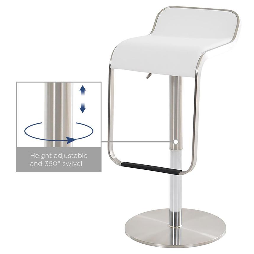 Binx White Adjustable Stool  alternate image, 6 of 7 images.