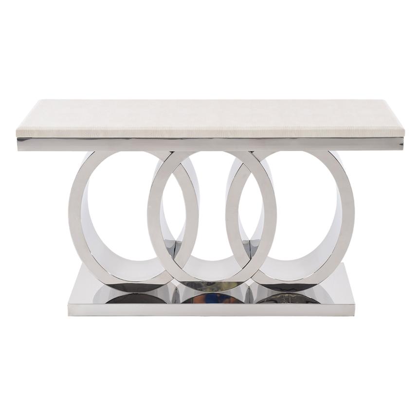 Lillian Silver Console Table  alternate image, 3 of 6 images.